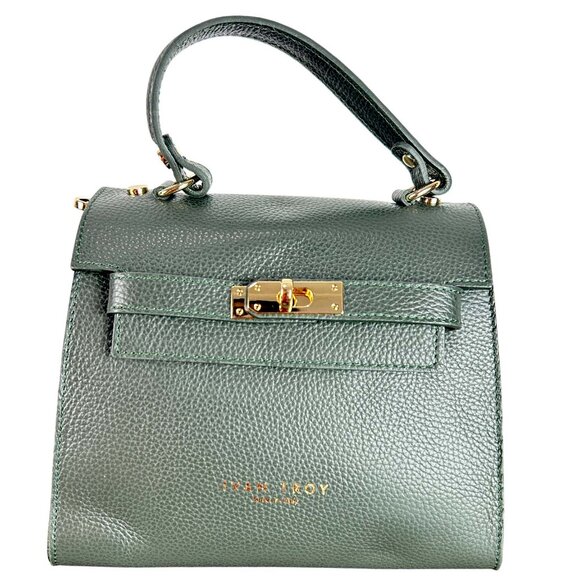 Naya Green Italian Leather Handbag for Women – Luxury Designer Shoulder - Picture 2 of 9
